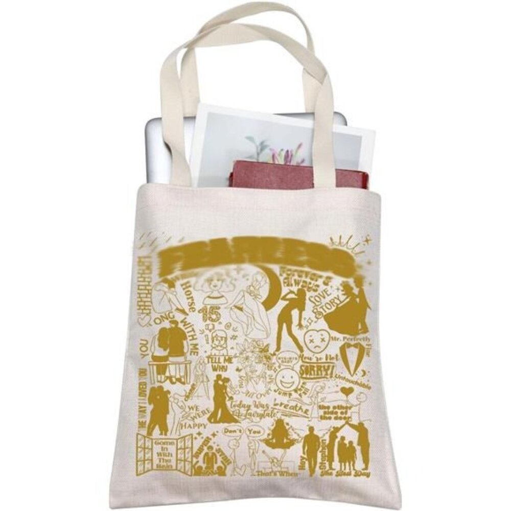 Singer Fan Gift Album Name Inspired Tour Concert Tote Bags